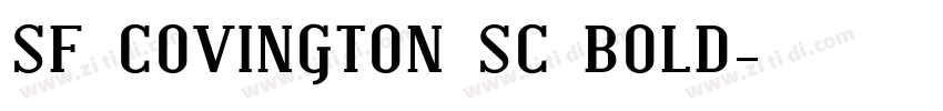 SF COVINGTON SC BOLD字体转换